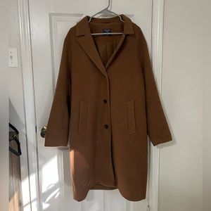 Abercrombie & Fitch Wool Blend Dad Coat